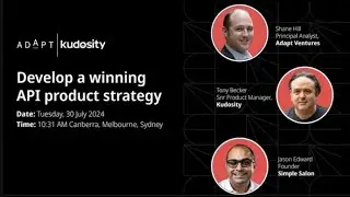 Adapt & Kudosity - Develop a winning API Product Strategy