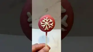 12 days of Christmas Cake Pops 🎄✨Day 7: Snowflake ❄️