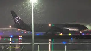 💪 Lufthansa Cargo Boeing 777F &ndash; POWERFUL 💦 Waterspray Takeoff from Frankfurt to Campinas in 4K