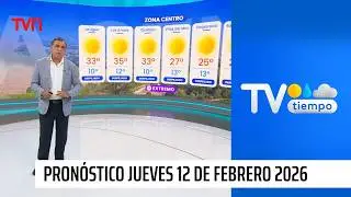 Pron&oacute;stico del tiempo: Jueves 12 de febrero 2026 | TV Tiempo