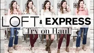 WINTER/HOLIDAY LOFT AND EXPRESS HAUL!! Sweaters, dresses, jeans and more!