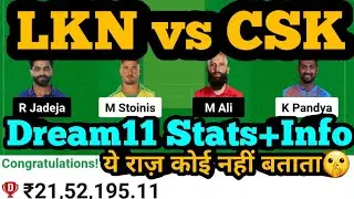 LKN vs CHE Dream11 Prediction|LKN vs CHE Dream11|LKN vs CSK Dream11 Team|
