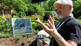 Olmsted Plein Air, Colin Page & Stewart White at the Atlanta Botanical Garden