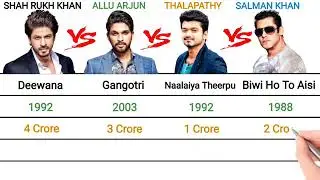 Sharukh Khan vs Allu Arjun vs Thalapaty Vijay vs Salman Khan 😱😱 #alluarjun𓃵 #Vijay #Salmankhan𓃵