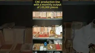 CNC production line with a monthly output of 100,000 pieces  #cnc  #machine #milling #factory