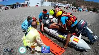 SIMULACRO posible COVID-19 en Playa de Calahonda (2020)