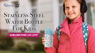 Stainless Steel Water Bottle for Kids | Orca Coatings | Sublimation | UV Print | DTF - Photo USA