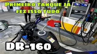 Haojue DR-160 2023 impressionante a economia dessa moto, média de consumo com o primeiro tanque