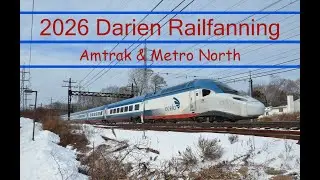 Metro North/Amtrak Darien Railfanning (January 2nd)
