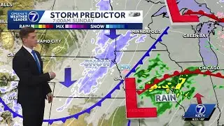 Snow, strong winds and bitter cold on Sunday