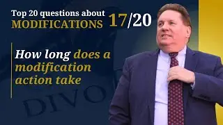 How long does a modification action take