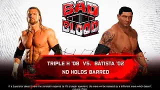 WWE 2K25 Triple H vs Batista - No Rules, No Limits! Full Match