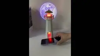 New Moonlight Lighthouse Wireless Charger, Bluetooth Speaker