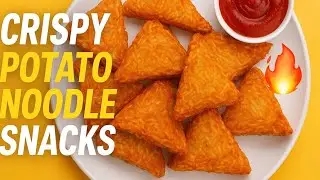 Viral Potato Noodle Snacks 🔥 | Crispy Aloo Noodles Triangle | Easy Evening Snack Recipe