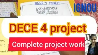DECE 4 project file... Complete project work #deceprojectwork #ignou2025 #projectwork #ignou #dece 
