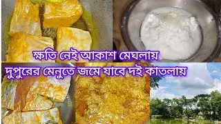 দুপুরের ভুরিভোজ দই কাতলায় জমে গেলো😋😋