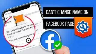 How To Change Facebook Page Name on iPhone | Fix Can't Change Facebook Page Name Problem