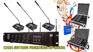 Cara setting frekuensi microphone rapat conference system wireless auderpro ap-9000r
