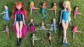 Disney Princess Frozen Dolls Unboxing Elsa, Anna, Belle & Ariel | Satisfying ASMR Toy Reveal