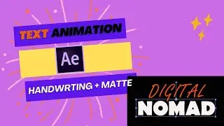 Easy Handwriting Animation and Matte Effect Tutorial in After Effects for Beginners