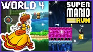 ✿ Super Mario Run - World 4 | Daisy Gameplay | ✿