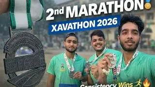Second Marathon Done ✅ Proud Moment 🏃‍♂️🔥 XAVATHON 2026