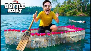 We Made a Boat Using Plastic Bottles 100% Success