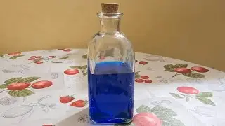 #Como preparar curacao azul,fácil y rapido/How to prepare blue curacao, easy and fast.