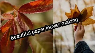 How to Make Paper Flower Leaves- DIY Easy Paper Leaf Making Tutorial