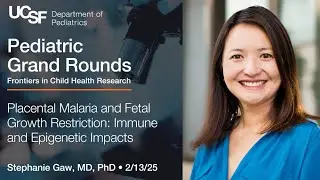 Placental Malaria and Fetal Growth Restriction: Epigenetic Impacts - Stephanie Gaw, MD, PhD 2/13/25