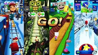 Satisfying Game - Tom Gold Run, Subway Surfers, Temple Run 2, Sonic Dash ( Max Level Gameplay )