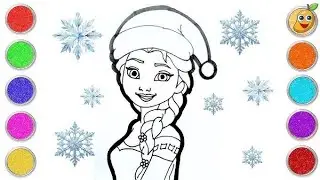 How to draw Elsa from frozen easy step-by-step drawing tutorial 