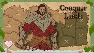 Conquer Territories & Build A Kingdom! My 1st Run, Roguelike Deckbuilder Gameplay | Conquer Lands