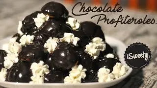 Dark Chocolate Profiteroles with Ganache without Sour Cream [Easy Recipe]