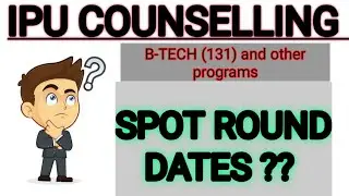 IPU Spot round Notification | IP University