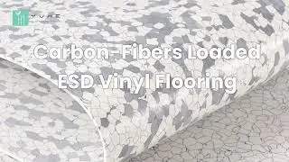 Carbon-Fibers Loaded ESD Anti-Static Vinyl Flooring Tiles Flexibility