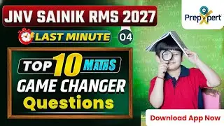 JNV Sainik RMS Class 6 Math Mock Test 04 | Top 10 Ques in Hindi & English | 2027 Entrance Exam