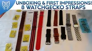 Unboxing & First Impressions || 8 WatchGecko Straps