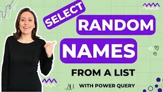Select Random Names From A List Using Power Query - #SaturdayWithPowerQuery