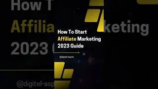 📢 How to start Affiliate Marketing? #affiliatemarketing #affiliatetips