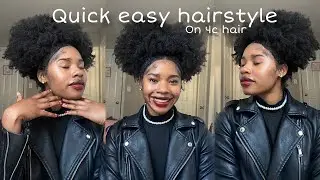 Quick easy natural hair tutorial under 5 minutes for when you&rsquo;re on the go