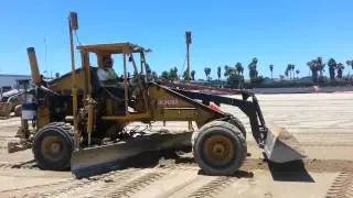 Laser grading sand by The Graders Inc