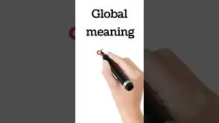 Global meaning in hindi||global ko hindi mein kya kahte hain||#english #shorts