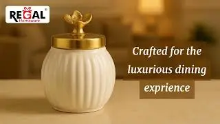 REGAL HOMEWARE METAL JAR FOR STORING & SERVING