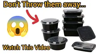 Diy With Waste Food Container / Unique Diy With Waste Material