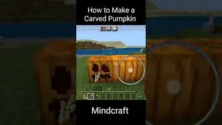 How to Make a Carved Pumpkin|| MINECRAFT #Shorts