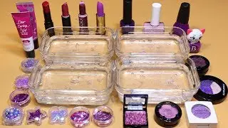 *PURPLE Collection* # Mixing Lip section,glitter Section and Nail section, Shadow Section into Slime