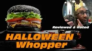 Halloween Whopper ★ Reviewed and Rated ★ Burger King - Fast Food reviews - Black Bun Burger - UK