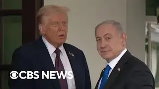 Trump greets Netanyahu at White House ahead of meeting