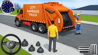 Garbage Trash Truck Realistic Simulator 3D -City Road Garbage Truck  Driver - Android Gameplay 